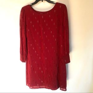 Burgundy formal dress